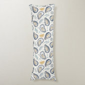 Elegant Marine Oysters Seitenschläferkissen (Vorderseite Vertikal)