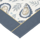 Elegant Marine Oysters Tischdecke (Schrägansicht)