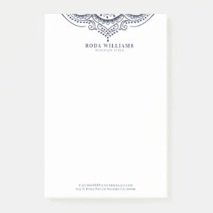 Elegant marineblau, gürtelmädchenhaft post-it klebezettel