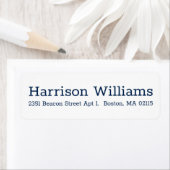 Elegant marineblau weiß Custom Serif Moderner Chic (Insitu)