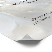 Elegant, Marmor, Salon, Preisliste Poster (Ecke)