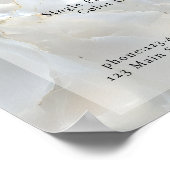 Elegant, Marmor, Salon, Preisliste Poster (Ecke)