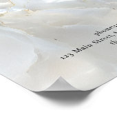 Elegant, Marmor, Salon, Preisliste Poster (Ecke)