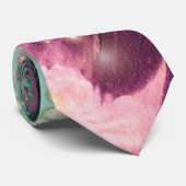 Elegant Maroon Color Splash Krawatte (Gerollt)