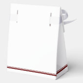 Elegant Maroon Gold Class of 2026 Graduation Geschenkschachtel (Rückseite)