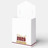 Elegant Maroon Gold Class of 2026 Graduation Geschenkschachtel (Offen)