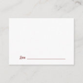 Elegant Maroon Graduate Words of Wisdom Advice Begleitkarte (Rückseite)