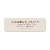 Elegant Maroon Typographic (Vorne)