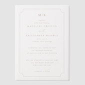 Elegant Maroon Vintage Wedding Invitation Pergament Einladungen (Vorderseite)