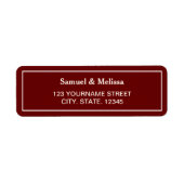 Elegant Maroon Wedding (Vorne)