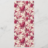 Elegant Maroon Wedding Menu Menükarte (Rückseite)