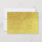 Elegant Masala Burgundy Gold Wedding Save the Date (Rückseite)