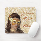 Elegant Masked Lady Mousepad (Mit Mouse)