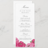 Elegant Mason Jar Wedding Menu Menükarte (Vorne/Hinten)