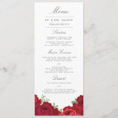 Elegant Mason Jar Wedding Menu Menükarte (Vorderseite)