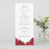 Elegant Mason Jar Wedding Menu Menükarte (Stehend Vorderseite)