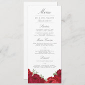 Elegant Mason Jar Wedding Menu Menükarte (Vorne/Hinten)