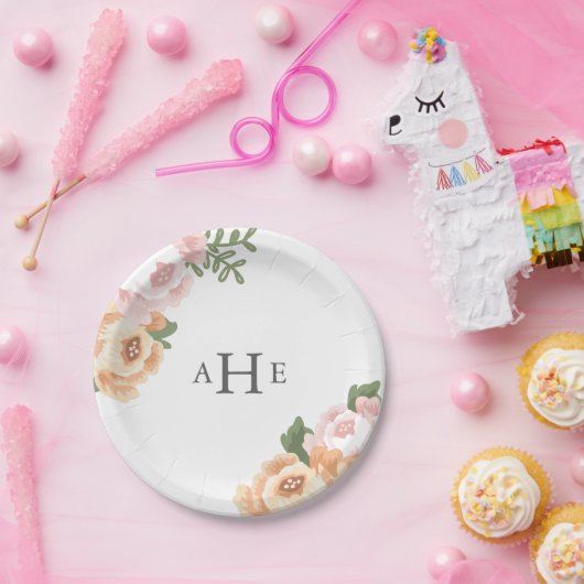 Elegant Mason Jar Wedding Pappteller (Party)