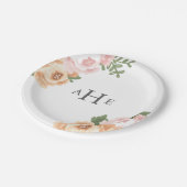 Elegant Mason Jar Wedding Pappteller (Schrägansicht)