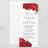 Elegant Mason Jar Wedding Program Programm (Vorne/Hinten)