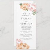 Elegant Mason Jar Wedding Program Programm (Vorne/Hinten)