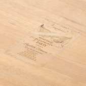 Elegant Masque Stars Confetti Quinceañera Acryleinladungen (Ablage )