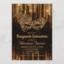 Elegant Masquerade Quinceañera 15. Geburtstag