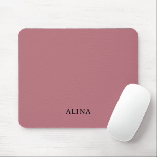 Elegant Maßgeschneidert Personalisiert Beige & Mon Mousepad