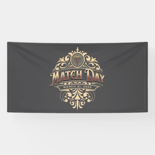 Elegant Match Day 2025 Celebration Banner (Horizontal)