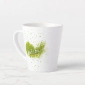 Elegant Matcha latte cup Milchtasse (Linke Ecke)