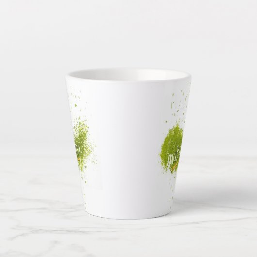 Elegant Matcha latte cup Milchtasse (Vorderseite)