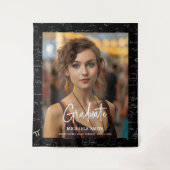 Elegant Math Handgeschriebenes Skript-Foto-Abschlu Wandteppich (Vorderseite)