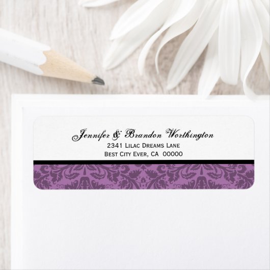 Elegant Mauve Damask Wedding (Insitu)