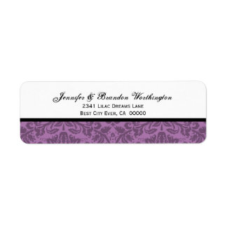 Elegant Mauve Damask Wedding