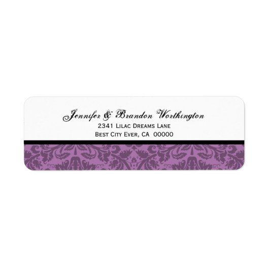 Elegant Mauve Damask Wedding (Vorne)