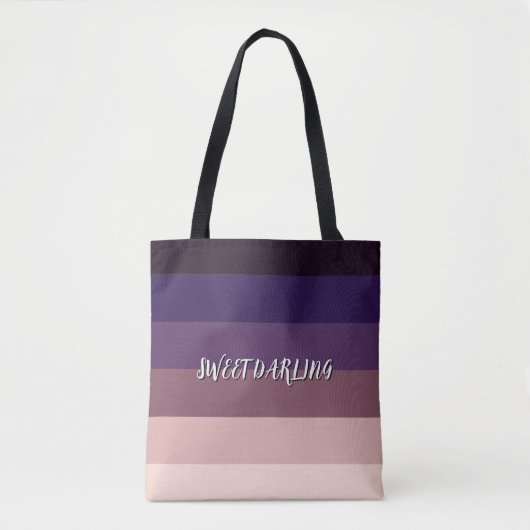Elegant Mauve Gradient Tasche (Vorderseite)