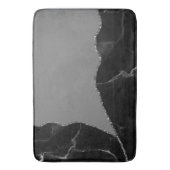 Elegant Mauve Gray Imitats Glitzer Marmor Badematte (Vorderseite Vertikal)