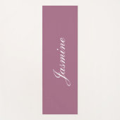 Elegant Mauve Personalisiert Name Yoga Mat Yogamatte (Vorderseite)