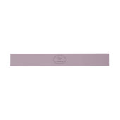 Elegant Mauve Plum Wedding Belly Band (Flach)