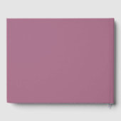 Elegant Mauve Wedding Gästebuch (Rückseite)