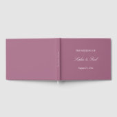 Elegant Mauve Wedding Gästebuch (Voll)