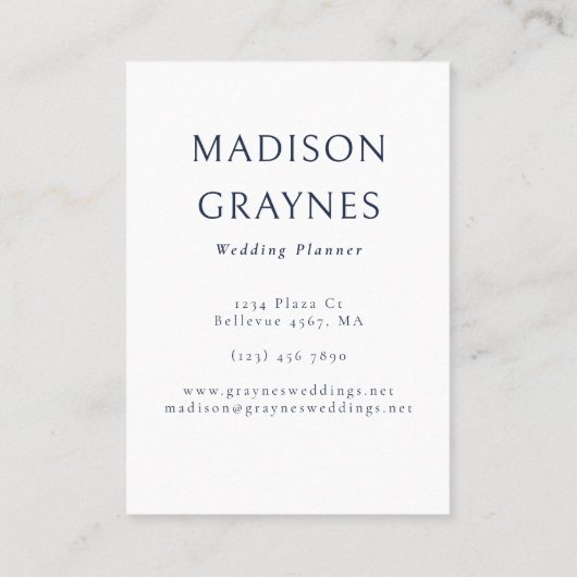 Elegant Maximalist Baroque Floral Professional Visitenkarte (Rückseite)