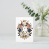 Elegant Maximalist Baroque Floral Professional Visitenkarte (Stehend Vorderseite)
