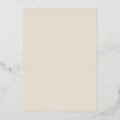 Elegant Meadow Boho Wildblume Wedding Folieneinladung (Rückseite)