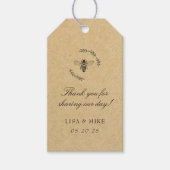 Elegant Meant to Bee Gastgeschenk Hochzeit Danke K Geschenkanhänger (Vorderseite)