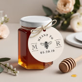 Elegant Meant to Bee Honey Gastgeschenk Hochzeit Permastempel