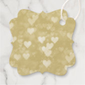 Elegant Meant to Bee Honey Wedding Gold Foil Geschenkanhänger (Rückseite)