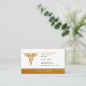Elegant Medical Visitenkarte (Stehend Vorderseite)