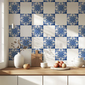 Elegant Mediterranean Blue White Pattern Fliese