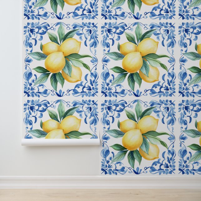 Elegant Mediterranean Citrus Tapete (Anwendung)